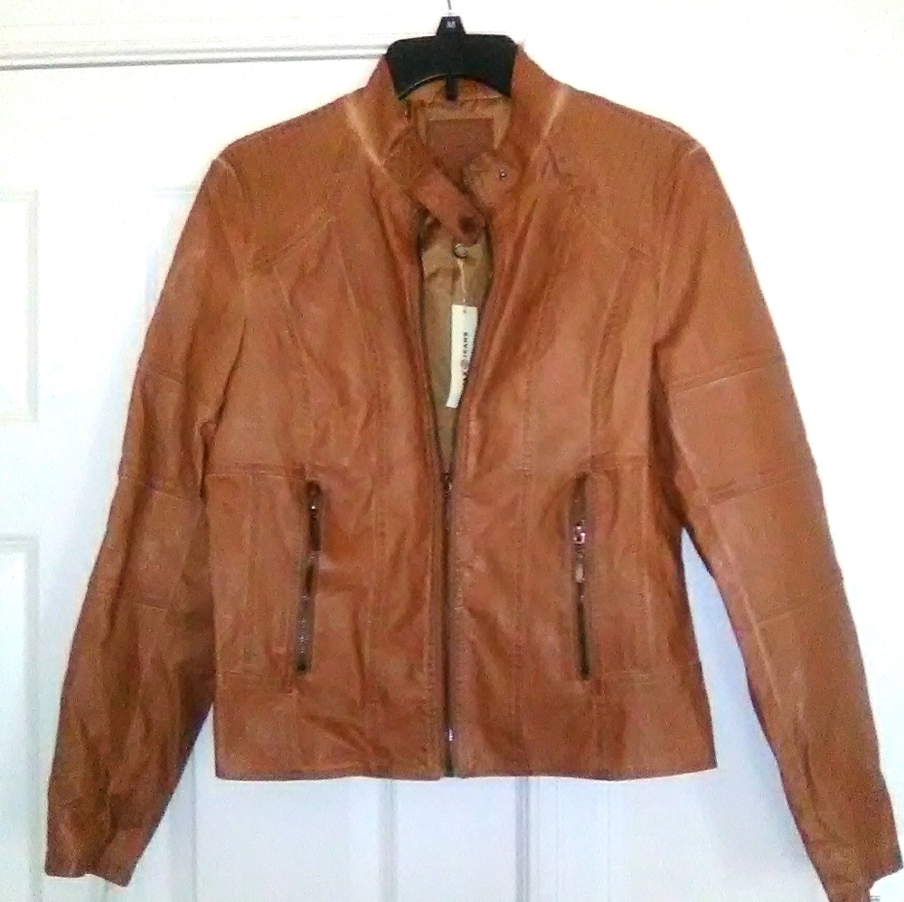 Max Faux Leather Moto Jacket